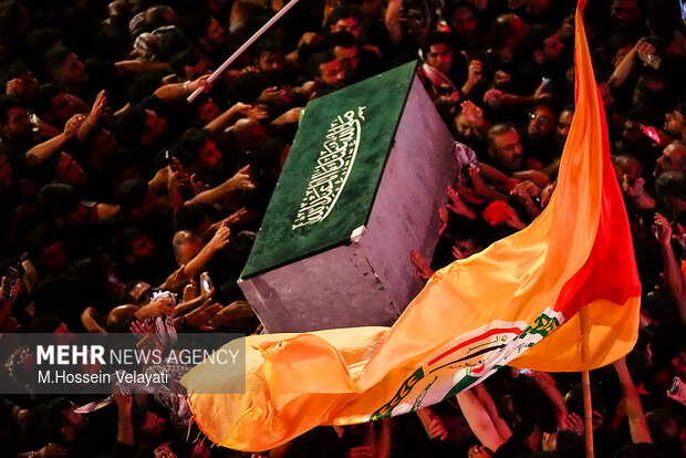 Funeral procession of martyred Leader in Karbala
