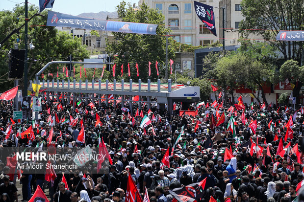تشییع رهبر شهید انقلاب در مشهد - ۱