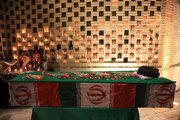 Martyred Leader laid to rest in Imam Reza shrine in Mashhad