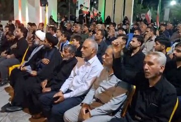 راهپیمایی  و اجتماع شبانه مردم انقلابی آبدان