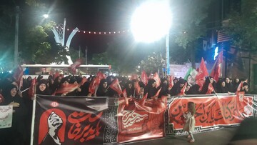 عزاداری زنجانی ها در سوگ رهبر شهید انقلاب
