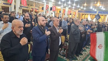 مراسم عزاداری امام شهید امت در مصلای جمعه بوشهر برگزار شد