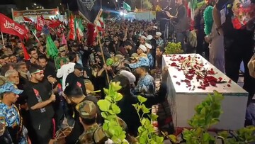 وداع مردم بیرجند با پیکر شهید «بالیده»