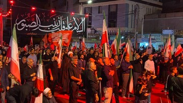 طنین فریاد «ما انتقام می گیریم» در اجتماع مردمی میدان کوثر کرمان