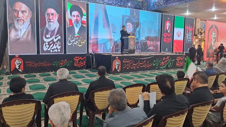 مراسم عزاداری امام شهید امت در مصلای جمعه بوشهر برگزار شد