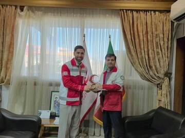 علیرضا جهانبخش به جمع امدادگران هلال احمر پیوست