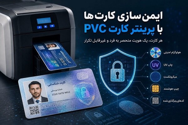 ایمن سازی کارت‌ها با پرینتر کارت PVC