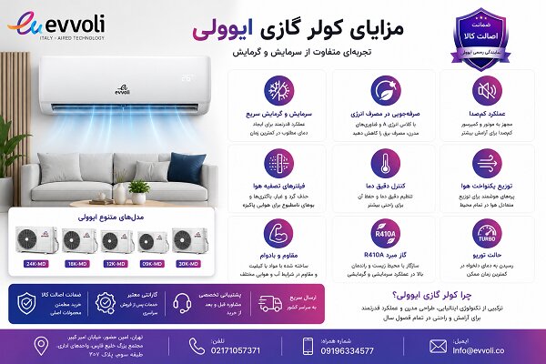 راهنمای خرید از سایت رسمی ایوولی؛ بررسی قیمت و اصالت کولر گازی ایوولی