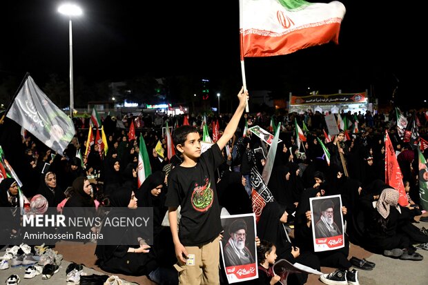 مراسم وداع با پیکر شهید «علیرضا بالیده» در بیرجند