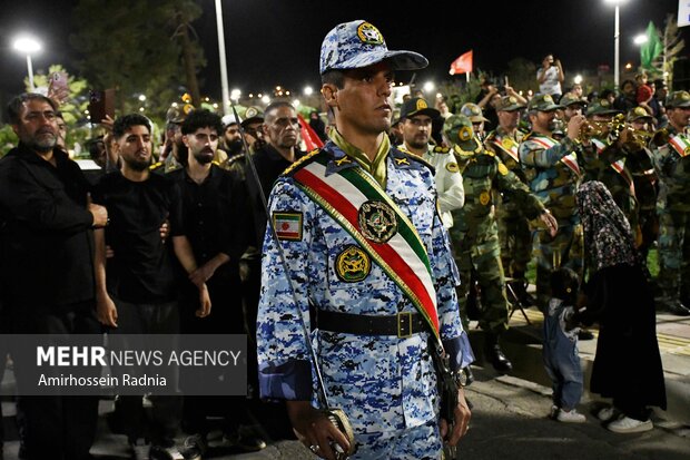 مراسم وداع با پیکر شهید «علیرضا بالیده» در بیرجند