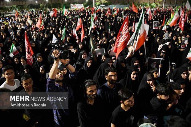 مراسم وداع با پیکر شهید «علیرضا بالیده» در بیرجند