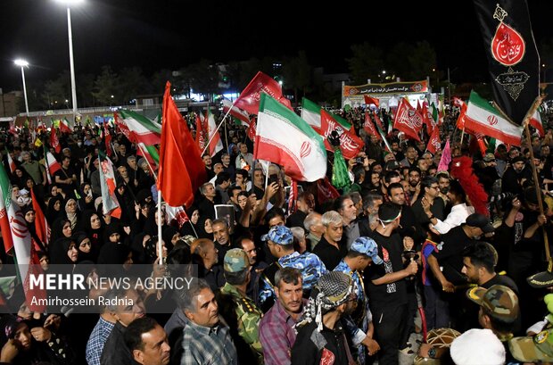 مراسم وداع با پیکر شهید «علیرضا بالیده» در بیرجند
