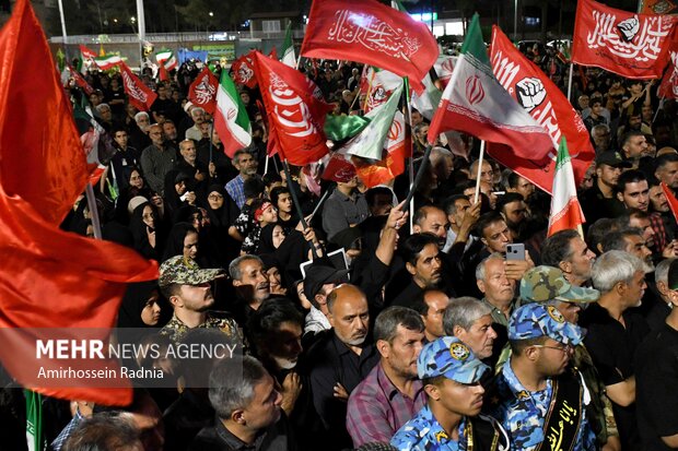 مراسم وداع با پیکر شهید «علیرضا بالیده» در بیرجند