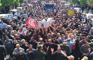تشییع پیکر شهید «علیرضا زارعی ثانی» در بردسکن