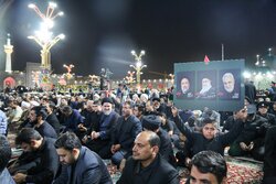 Third night of mourning after Leader's burial in Mashhad