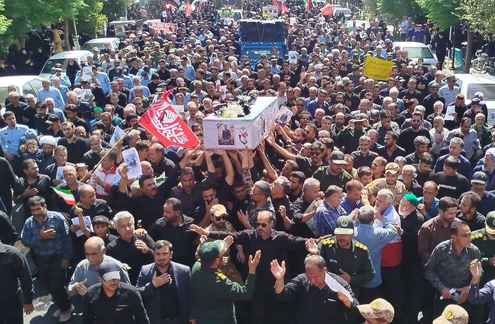 تشییع پیکر شهید «علیرضا زارعی ثانی» در بردسکن