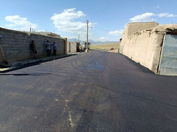 آسفالت معابر سه روستای کرمانشاه با ۱۱۵ میلیارد ریال اجرا شد