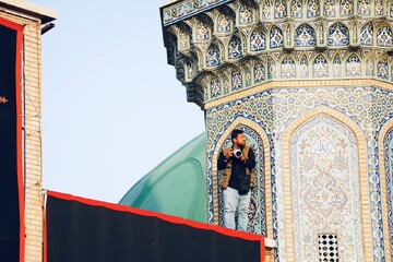دلدادگی مردم به رهبر شهید از فراز گلدسته مسجد جمکران حیرت انگیز بود