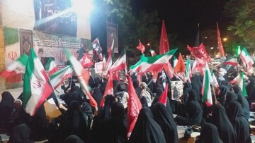 فریاد مردم ولایتمدار نهاوند در خونخواهی از رهبر شهید