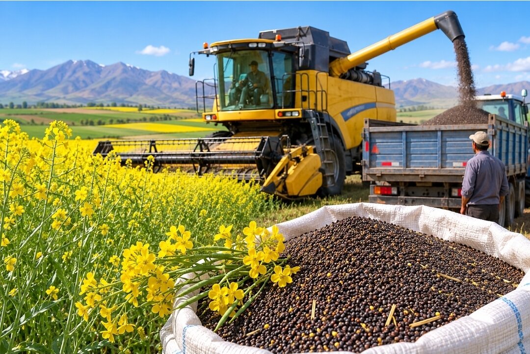 اینفوگرافیک؛ گزارش آماری برداشت کلزا و گندم در آذربایجان شرقی
