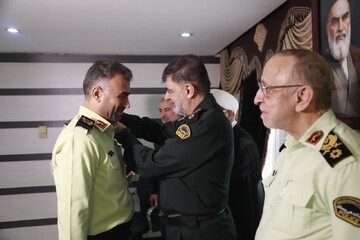 جانشین فرمانده انتظامی کرمانشاه به درجه سرتیپ دومی ارتقا یافت