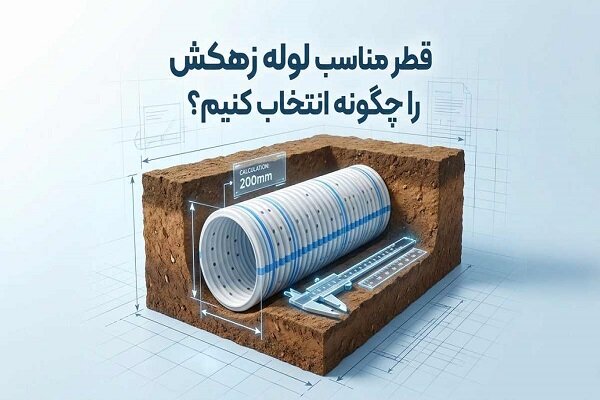 قطر مناسب لوله زهکش را چگونه انتخاب کنیم؟ قطر مناسب لوله زهکش را چگونه انتخاب کنیم؟