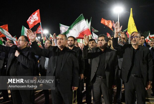 مراسم هفتمین روز تدفین امام امت در بیرجند