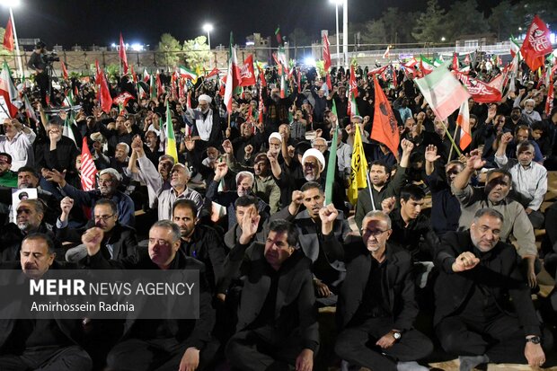 مراسم هفتمین روز تدفین امام امت در بیرجند