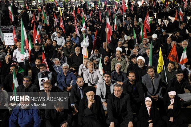 مراسم هفتمین روز تدفین امام امت در بیرجند