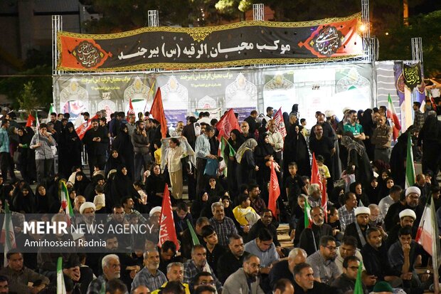 مراسم هفتمین روز تدفین امام امت در بیرجند