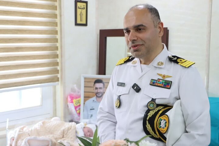 فرزند شهید ناوشکن دنا در رشت چشم به جهان گشود