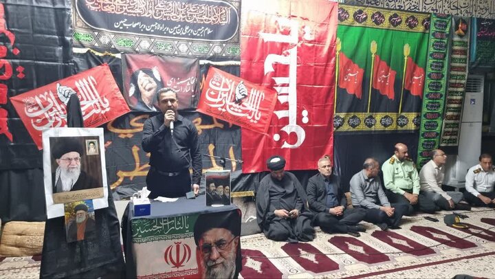 مراسم هفتمین روز تدفین رهبر شهید امت در گناوه برگزار شد