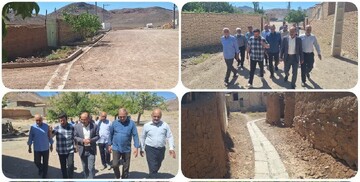 پروژه زیرسازی معابر روستای بیدشک اردستان به بهره‌برداری رسید