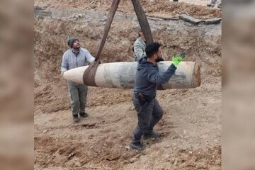 موشک عمل نکرده در بزرگراه شهید زین‌الدین