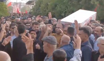 مراسم تشییع و خاکسپاری شهید عباس خلیلی در کازرون