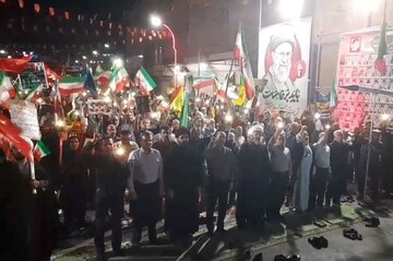 تجمع حماسی مردم خورموج در حمایت از انقلاب اسلامی