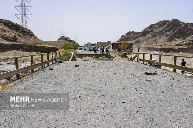 آخرین وضعیت پل محور بندرعباس–رودان پس از حمله آمریکا