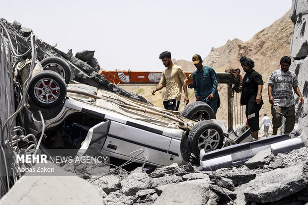 آخرین وضعیت پل محور بندرعباس–رودان پس از حمله آمریکا