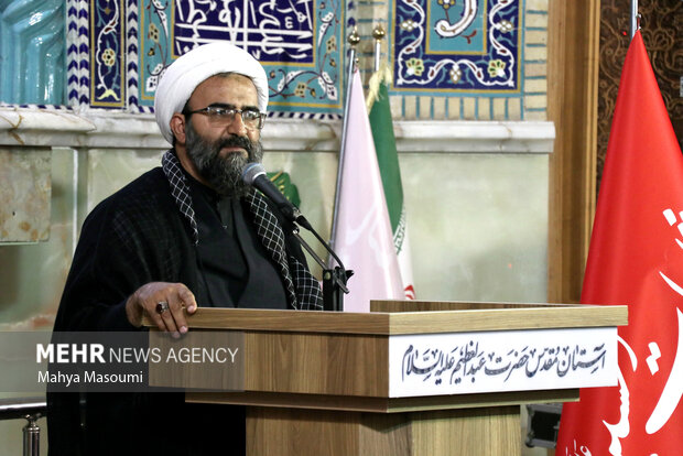 مراسم بزرگداشت رهبر شهید در حرم حضرت عبدالعظیم(ع)