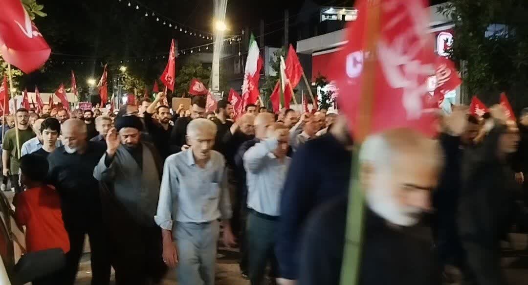 حماسه آفرینی با شکوه مردم آستانه اشرفیه در خیابان