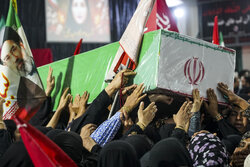 پیکر مطهر شهید ستوان دوم آرین زارعی در کرمانشاه تشییع شد