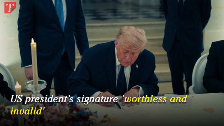 US president’s signature 'worthless and invalid'