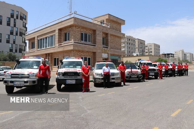 اعزام هلال‌احمر سمنان به مأموریت اربعین؛ ۲۳ نیروی عملیاتی راهی عراق شد