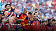 World celebrates Spain's win