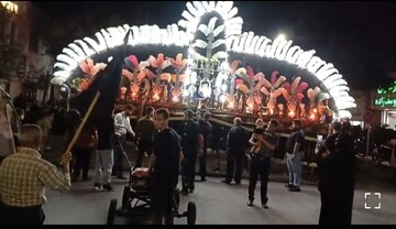 حرکت کاروان نمادین اسرای کربلا در تربت حیدریه