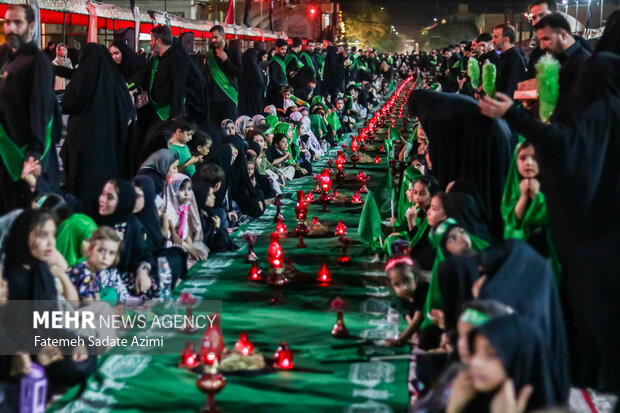 بزرگترین سفره حضرت رقیه(س) در قم