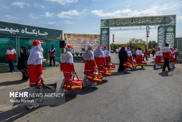 آستانه بدرقه کاروان امداد و نجات اربعین حسینی (ع)