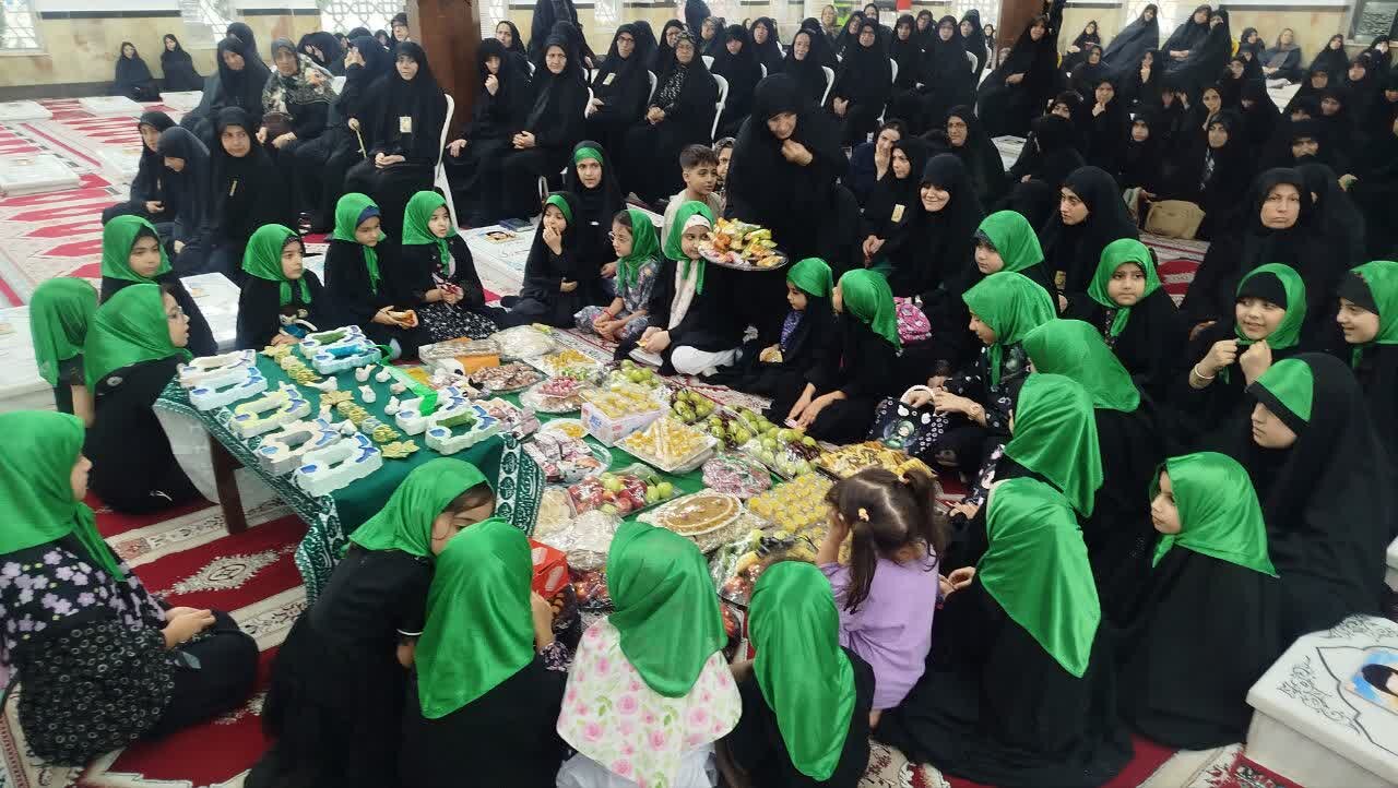 مراسم عزاداری ماه صفر با محوریت شهادت حضرت رقیه (س) در آستانه اشرفیه