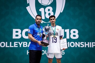 Volleyball coach Alizadeh hails Iran U18's Asian title triumph