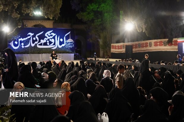 عزاداری هنرمندان کرمانی در رثای امام حسین (ع)